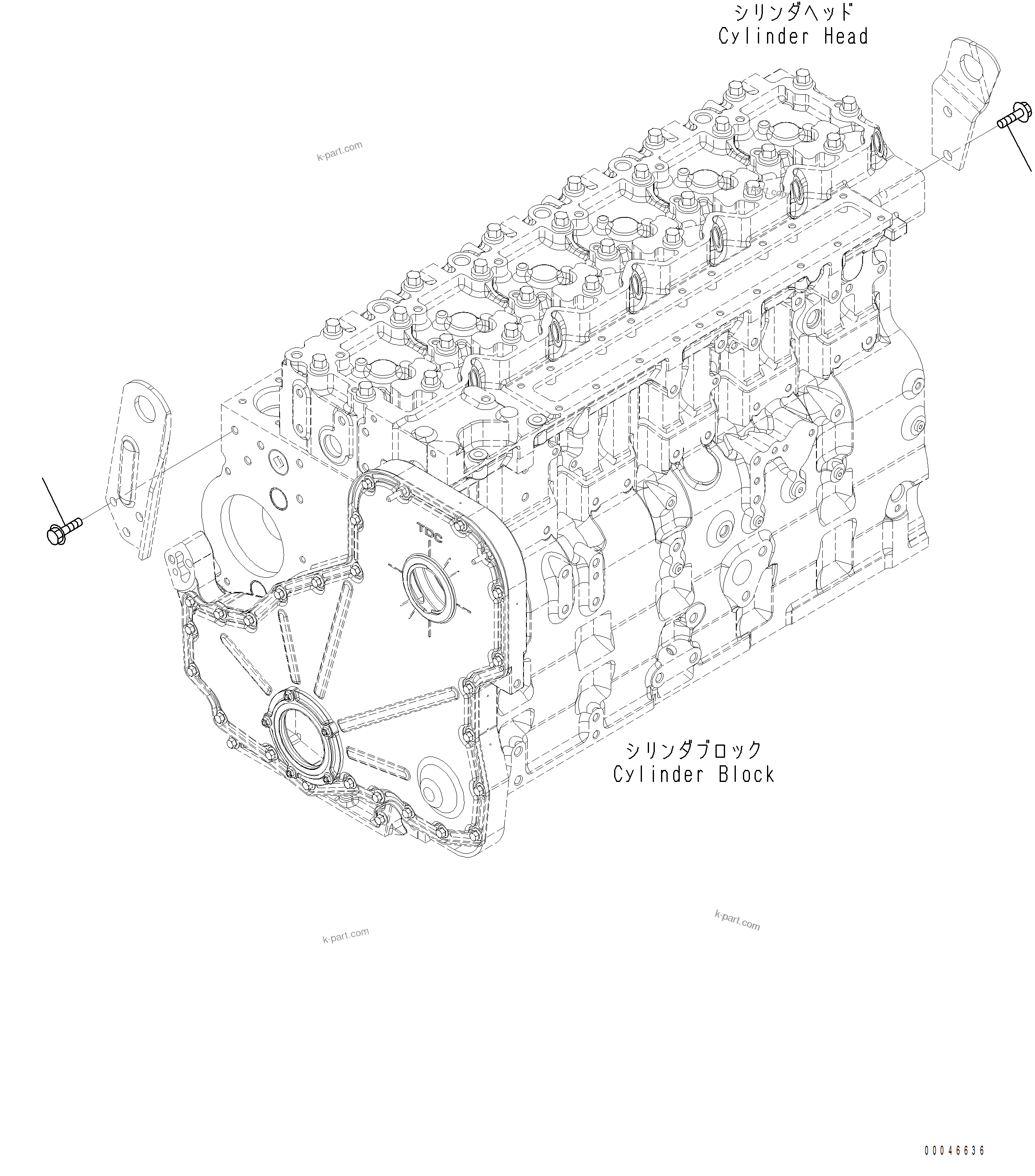Komatsu parts book diagram for PC390LCI-11 A31001-UP BEPB113400 3.8.2018: ALA10-001001 LIFTING ARRANGEMENT (2/2)
