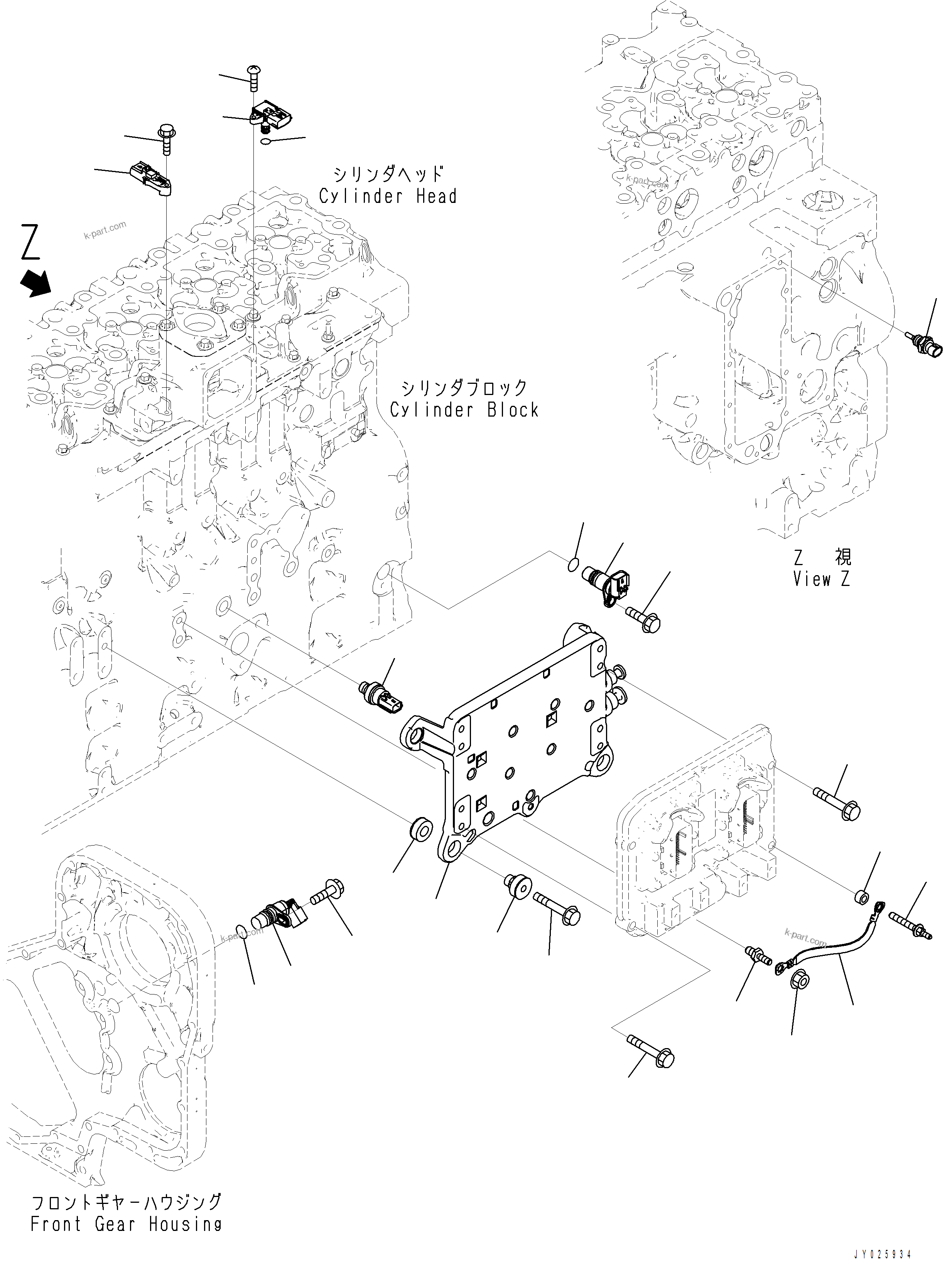 Komatsu parts book diagram for PC390LCI-11 A31001-UP BEPB113400 3.8.2018: APH00-001001 ENGINE CONTROL MODULE MOUNTING