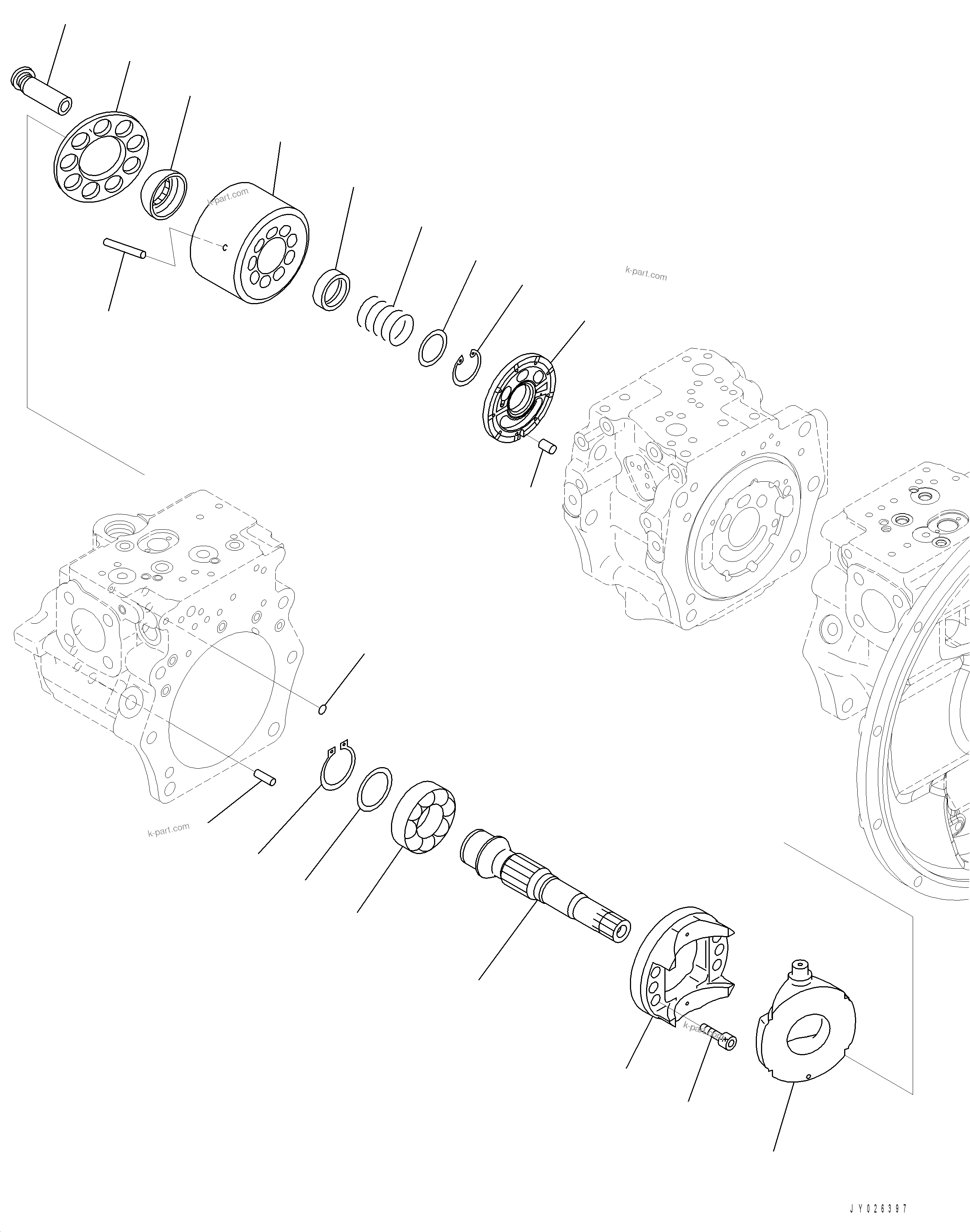Komatsu parts book diagram for PC390LCI-11 A31001-UP BEPB113400 3.8.2018: H0120-001007 PISTON PUMP (7/13)
