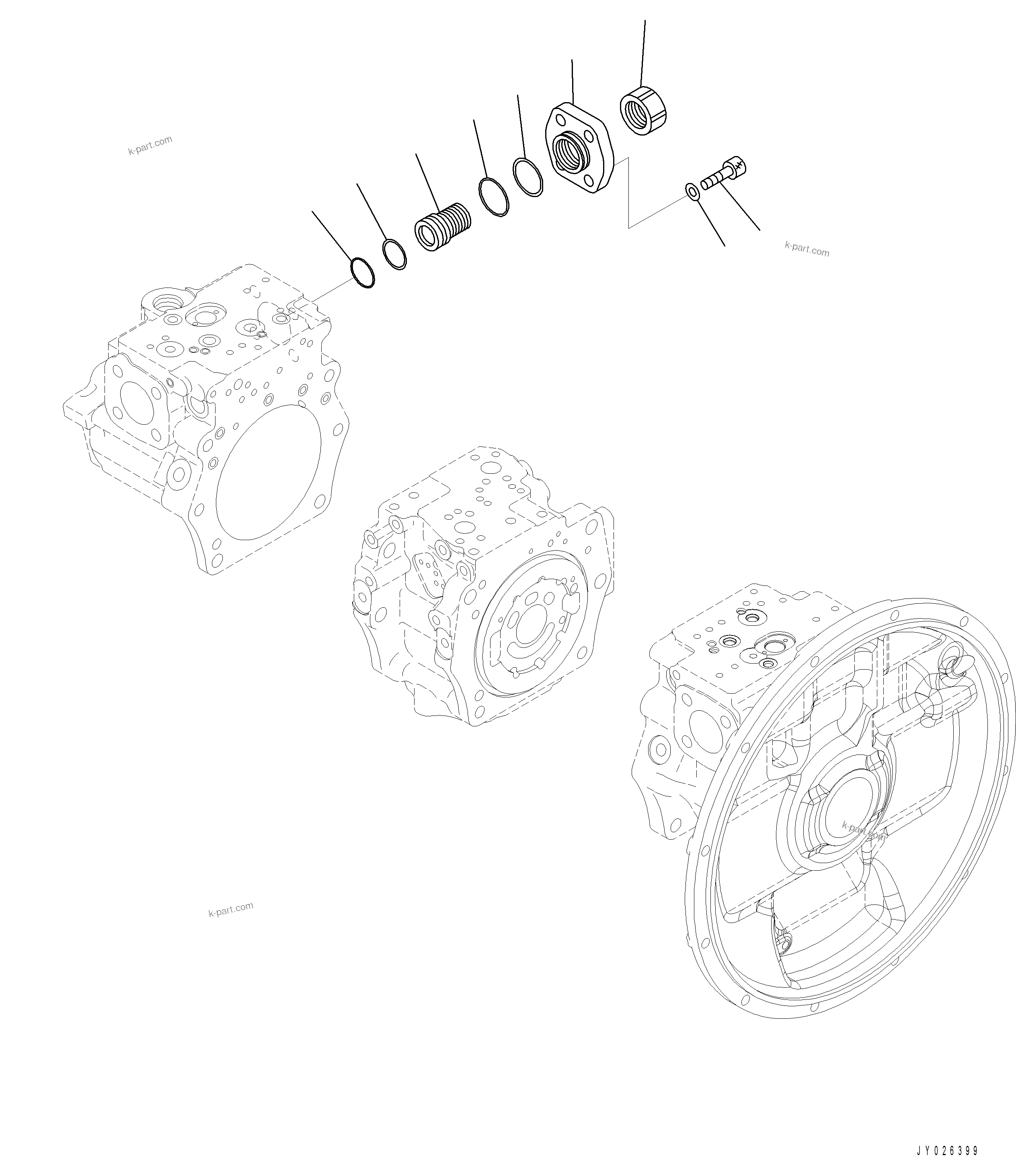 Komatsu parts book diagram for PC390LCI-11 A31001-UP BEPB113400 3.8.2018: H0120-001009 PISTON PUMP (9/13)