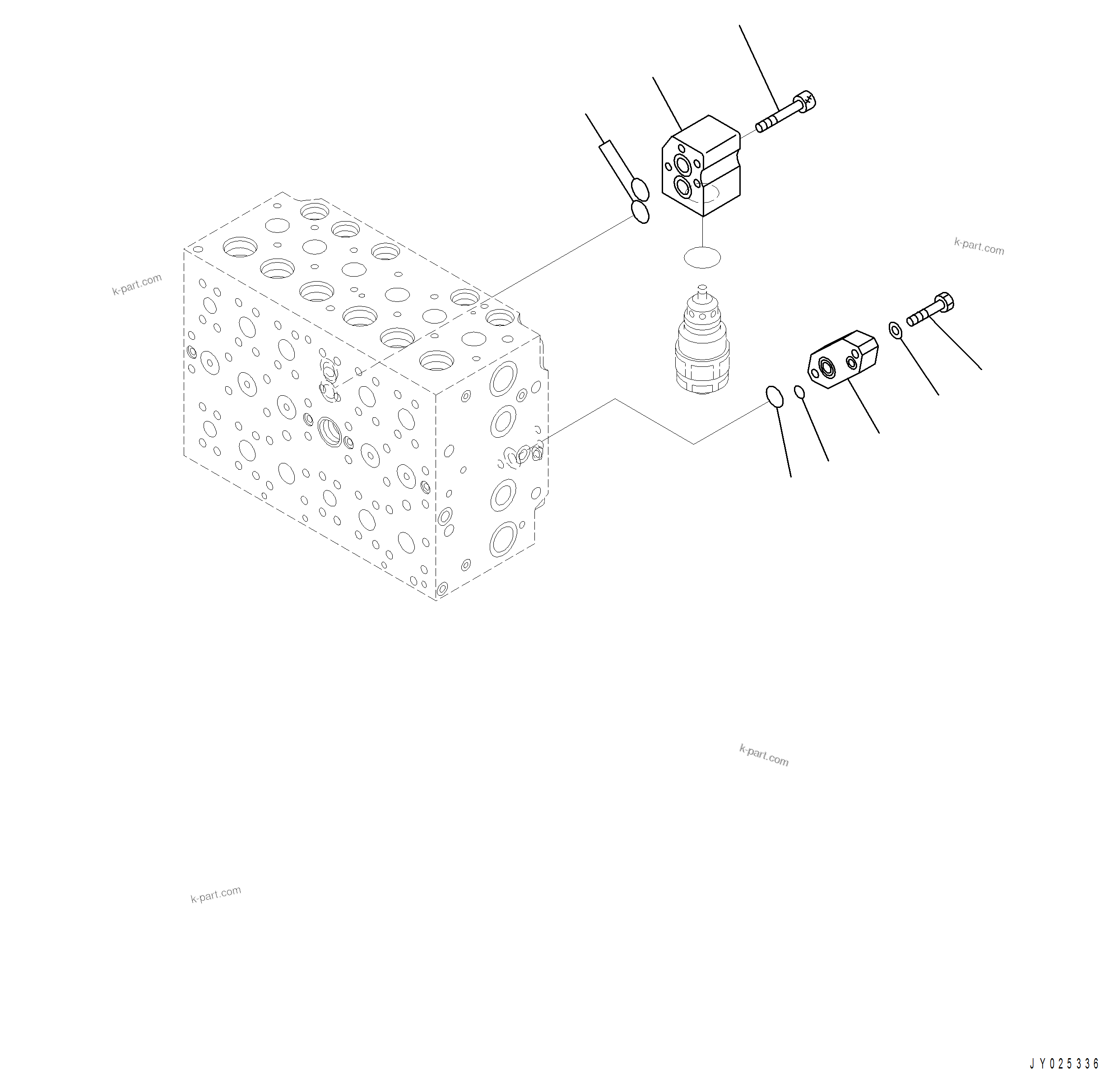 Komatsu parts book diagram for PC390LCI-11 A31001-UP BEPB113400 3.8.2018: H0120-003007 MAIN CONTROL VALVE (7/26)
