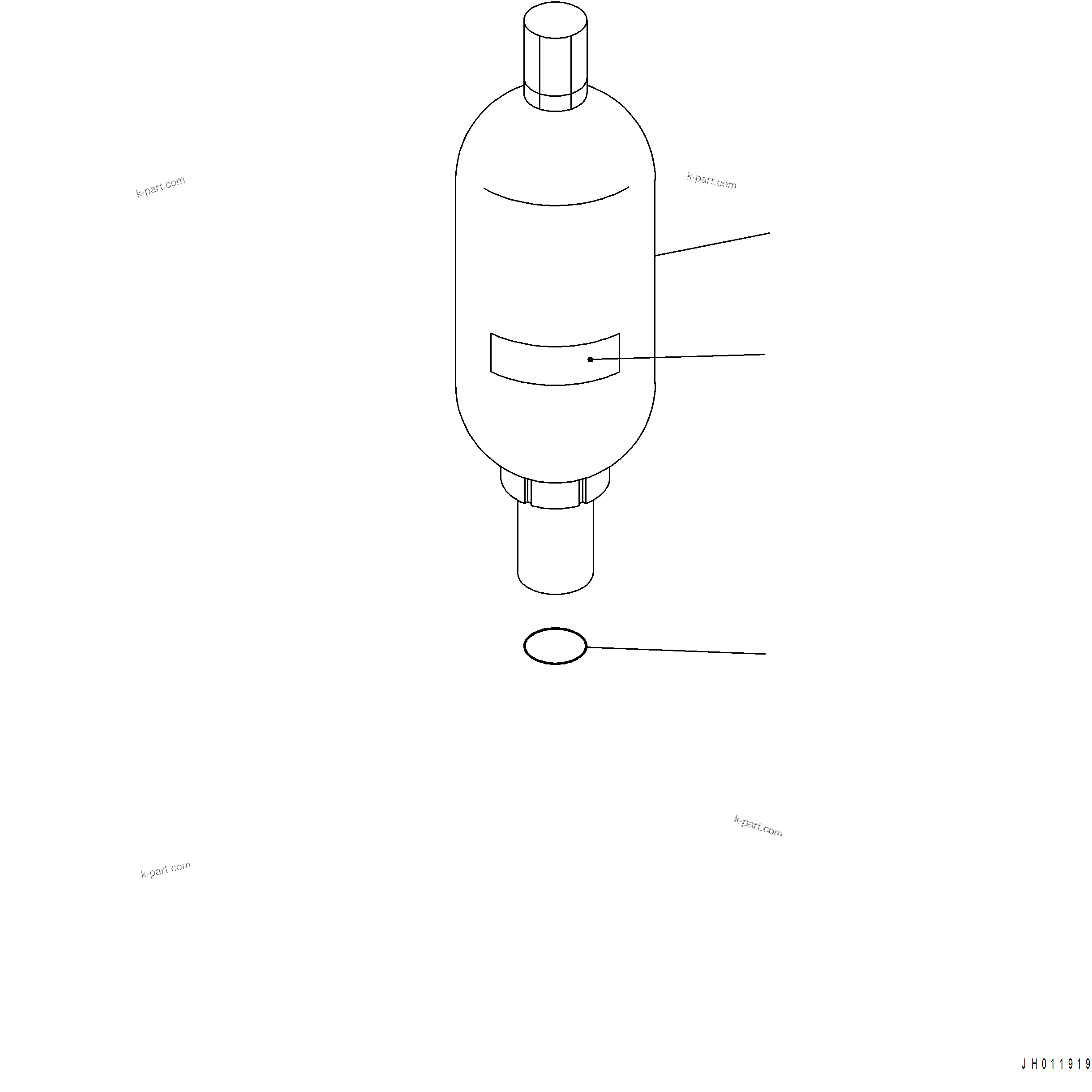 Komatsu parts book diagram for PC390LCI-11 A31001-UP BEPB113400 3.8.2018: H1270-001006 ATTACHMENT PIPING ACCUMULATOR