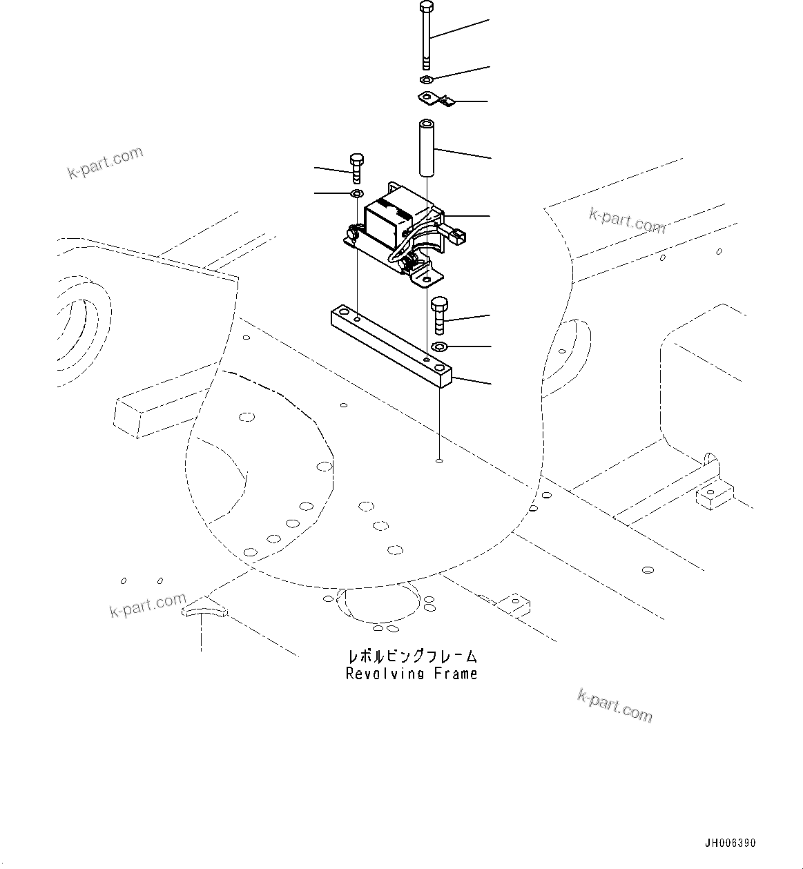 Komatsu parts book diagram for PC490LC-10 S/N 80001-UP: TRAVEL ALARM