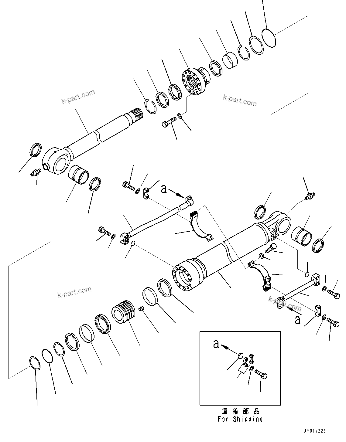 Komatsu parts book diagram for PC490LC-10 S/N 80001-UP: ARM, 4800MM, KUK, BUCKET CYLINDER