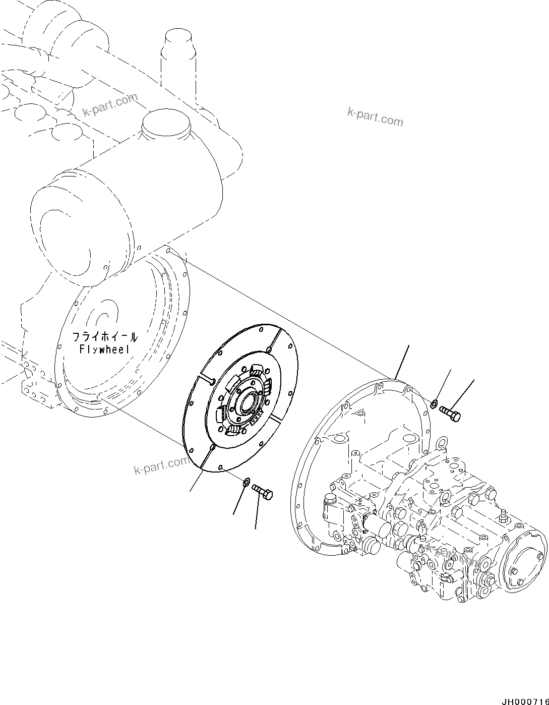 Komatsu parts book diagram for PC490LC-10 S/N K60001-UP: DAMPER