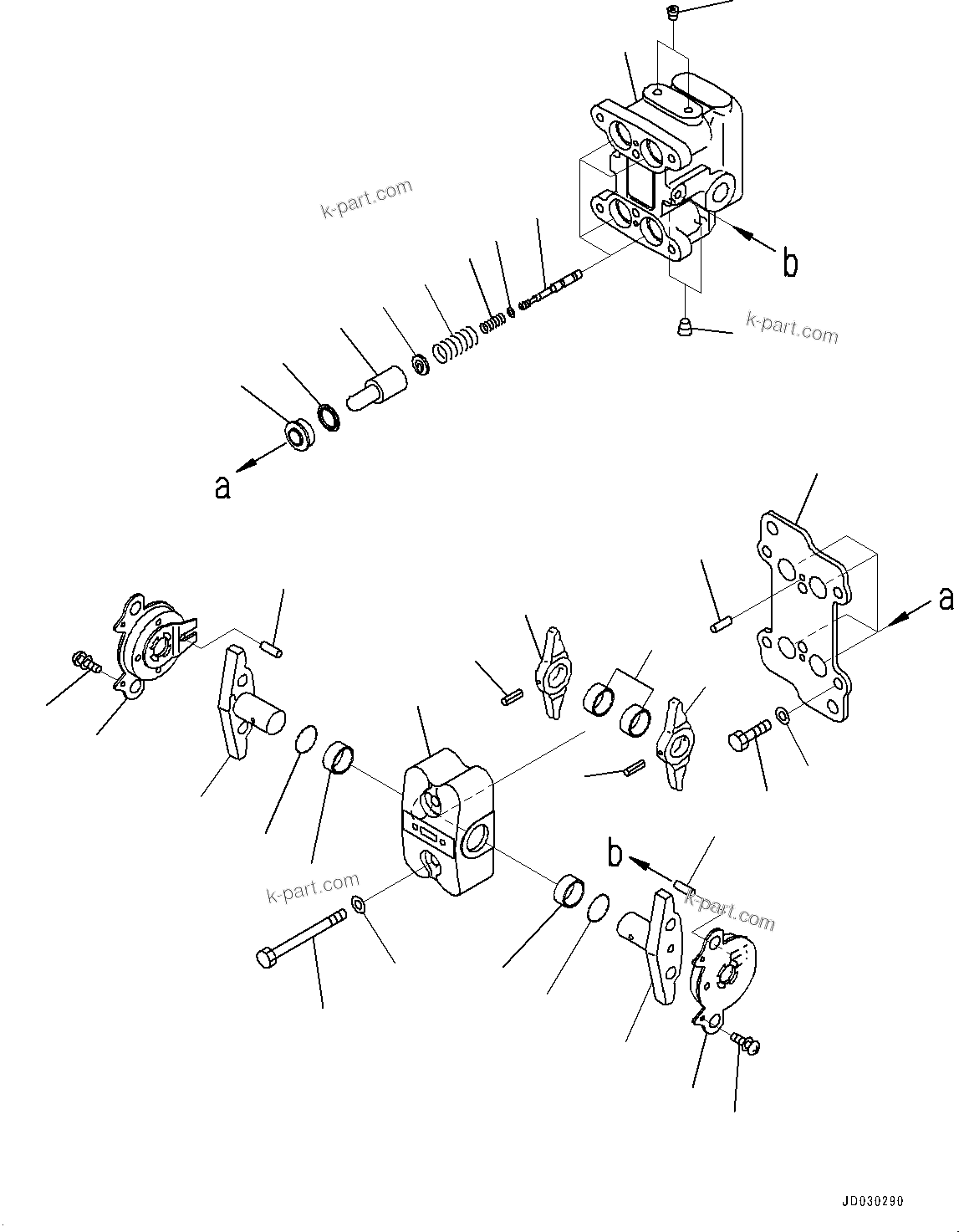 Komatsu parts book diagram for PC490LC-10 S/N K60001-UP: FLOOR FRAME GROUP, WITH ADDITIONAL ACTUATOR PIPING, ACCUMULATOR, PPC VALVE FOR TRAVEL