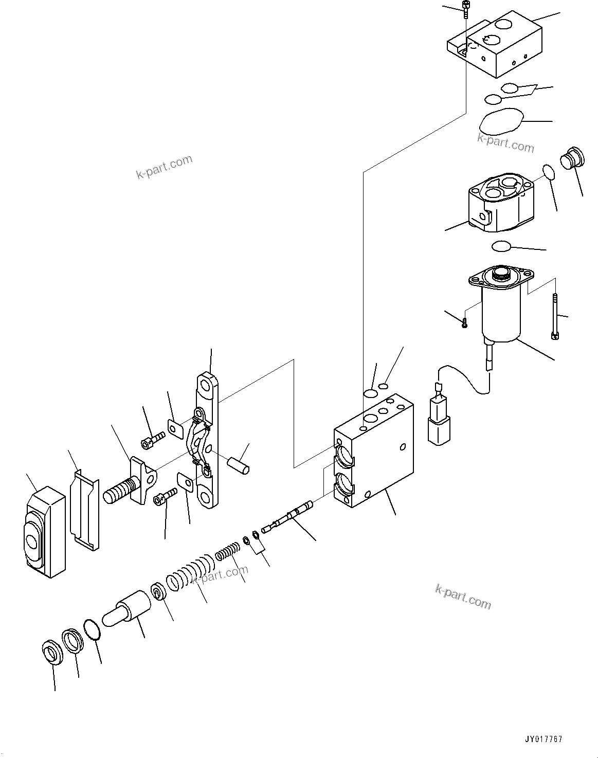 Komatsu parts book diagram for PC490LC-10 S/N K60001-UP: FLOOR FRAME GROUP, WITH ADDITIONAL ACTUATOR PIPING, ACCUMULATOR, PPC VALVE FOR ATTACHMENT