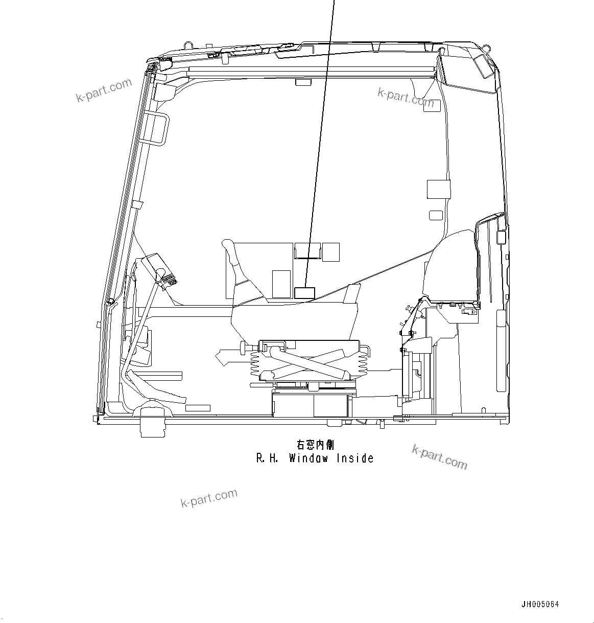 Komatsu parts book diagram for PC490LC-10 S/N K60001-UP: MARKS AND NAME PLATES, ENGLISH, KUK, LC, KOMTRAX PLATE