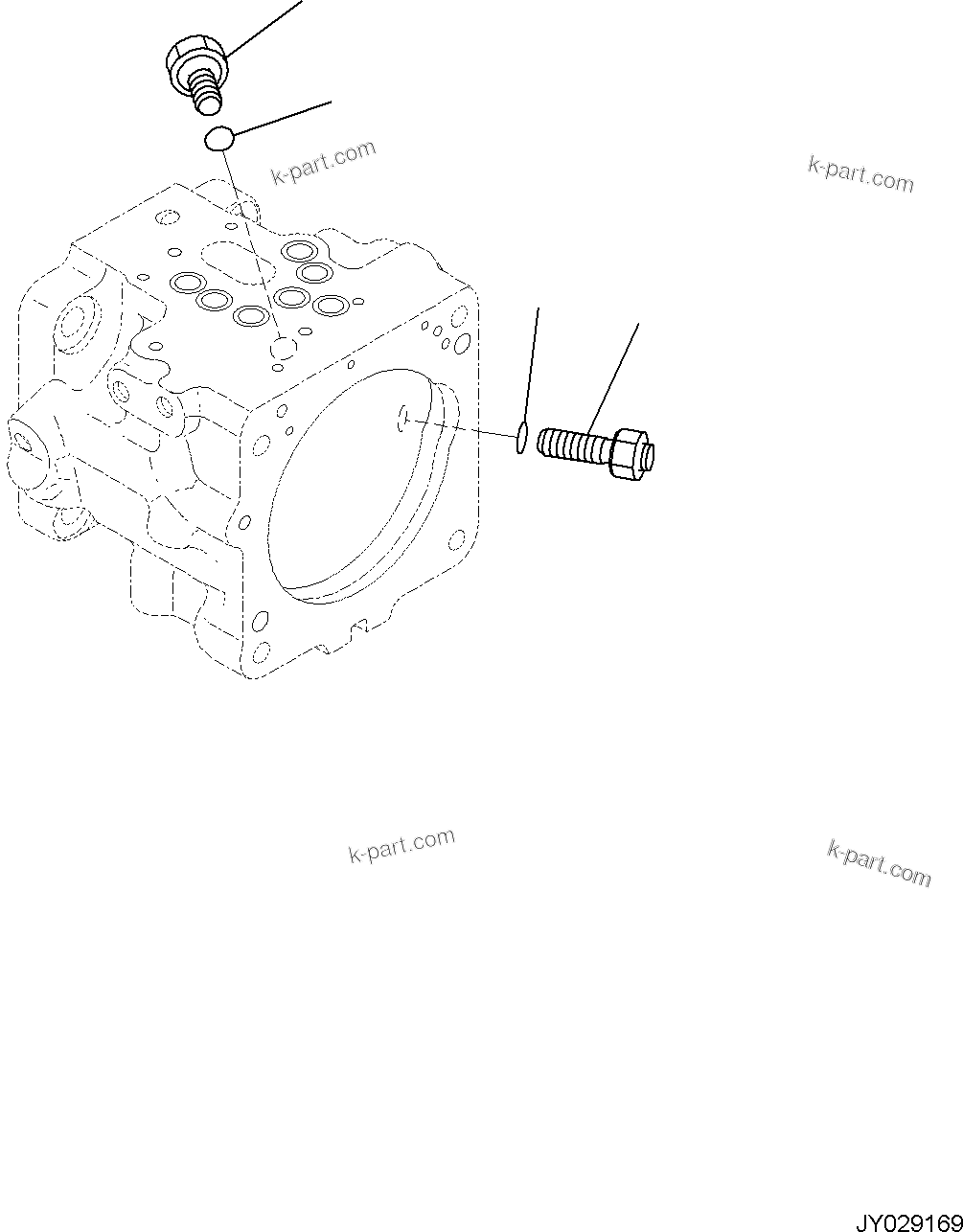 Komatsu parts book diagram for PC55MR-5E0 S/N 9101 AND UP: ENGINE RELATED PARTS, PISTON PUMP (5/5)