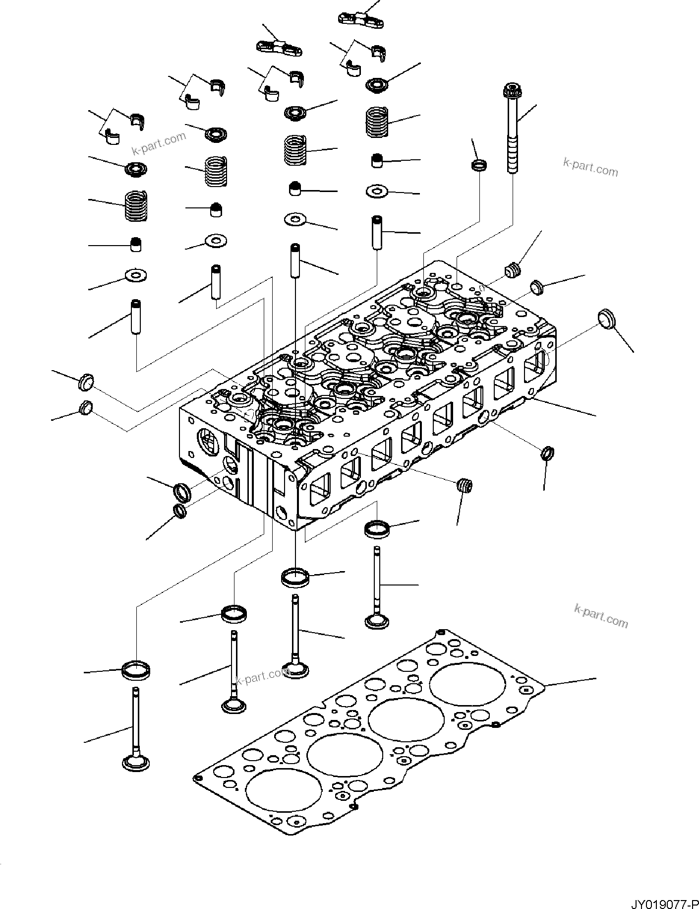 Komatsu parts book diagram for SAA4D95LE-7A S/N 801699-UP FOR PW118MR-11: ENGINE ACCESSORIES AND OTHERS, PARTS PERFORMANCE, FOR EU SAFETY REGULATION, CYLINDER HEAD