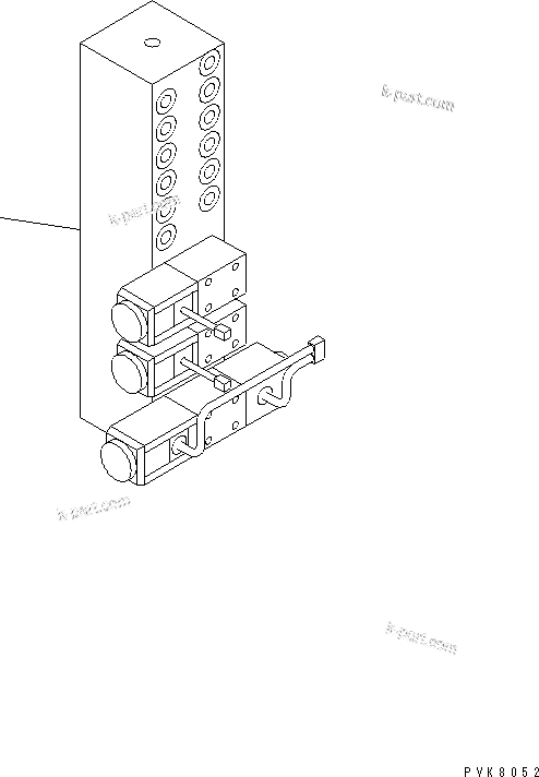 Komatsu parts book diagram for PW150ES-6K S/N K30001-UP: SHUTTLE VALVE (P.P.C.)