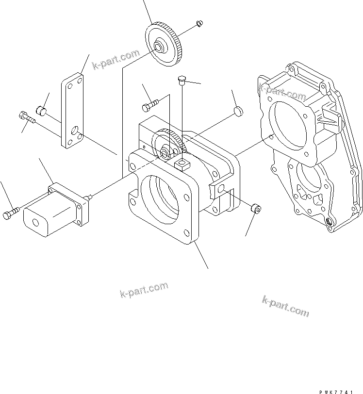 Komatsu parts book diagram for PW150ES-6K S/N K30001-UP: TRANSMISSION (INNER PARTS) (4/4) (30 KPH) (20-30 KPH)