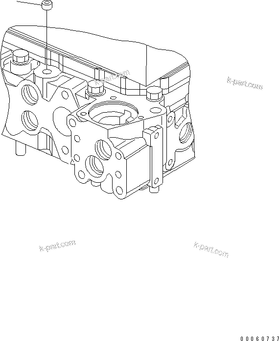 Komatsu parts book diagram for SAA6D107E-1KB-W S/N 30909615-UP: CYLINDER HEAD PLUG (2/2)