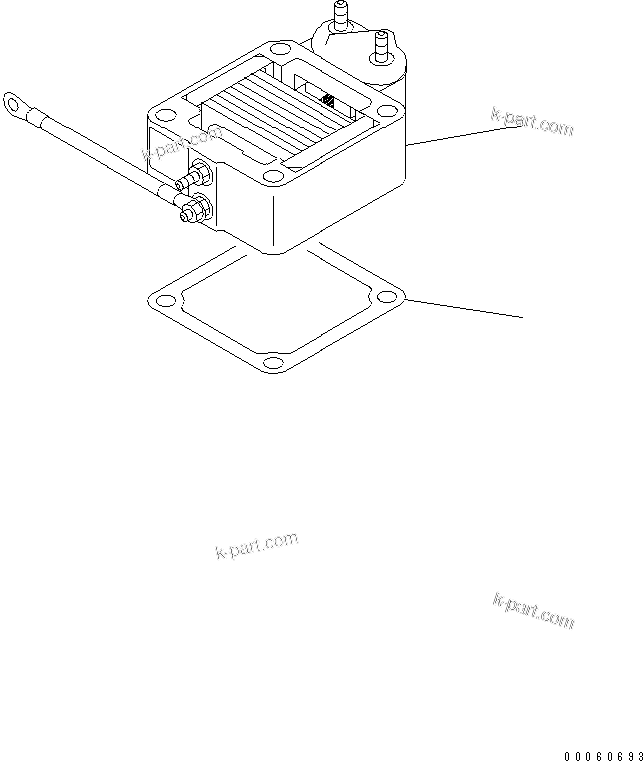 Komatsu parts book diagram for SAA6D107E-1KB-W S/N 30909615-UP: AIR INTAKE HEATER