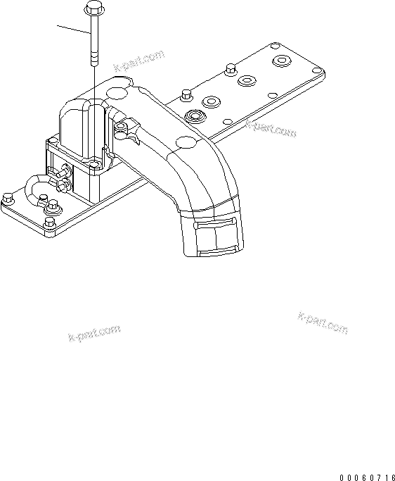 Komatsu parts book diagram for SAA6D107E-1KB-W S/N 30909615-UP: AIR INTAKE CONNECTOR MOUNTING