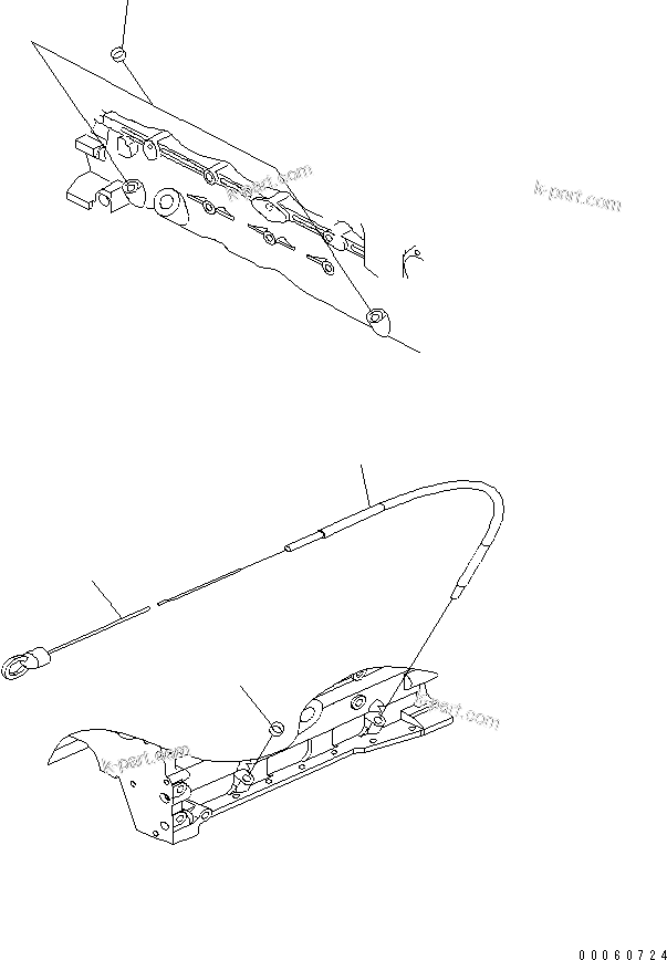 Komatsu parts book diagram for SAA6D107E-1KB-W S/N 30909615-UP: OIL LEVEL GAUGE