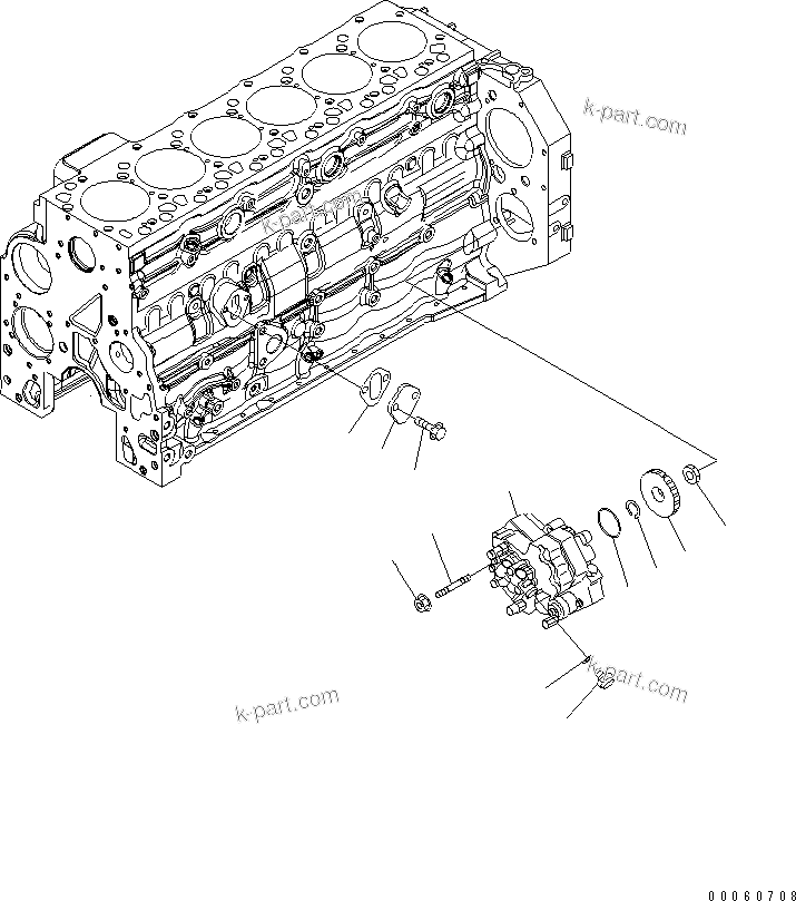 Komatsu parts book diagram for SAA6D107E-1KB-W S/N 30909615-UP: FUEL INJECTION PUMP