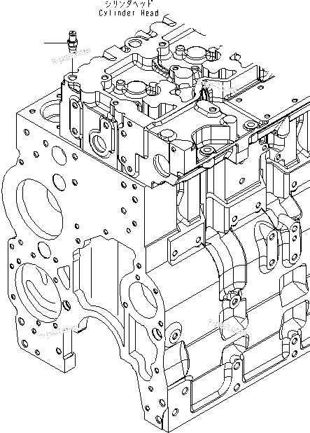 Komatsu parts book diagram for SAA6D114E-3 S/N .-UP: COOLANT RADIATOR CONNECTION