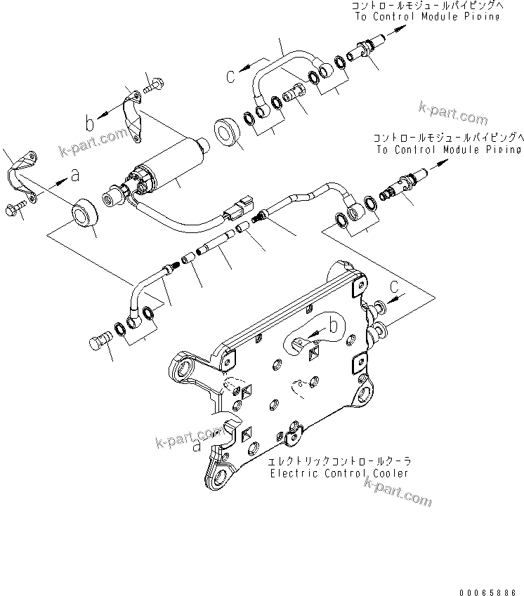 Komatsu parts book diagram for SAA6D114E-3 S/N .-UP: FUEL TRANSFER PUMP