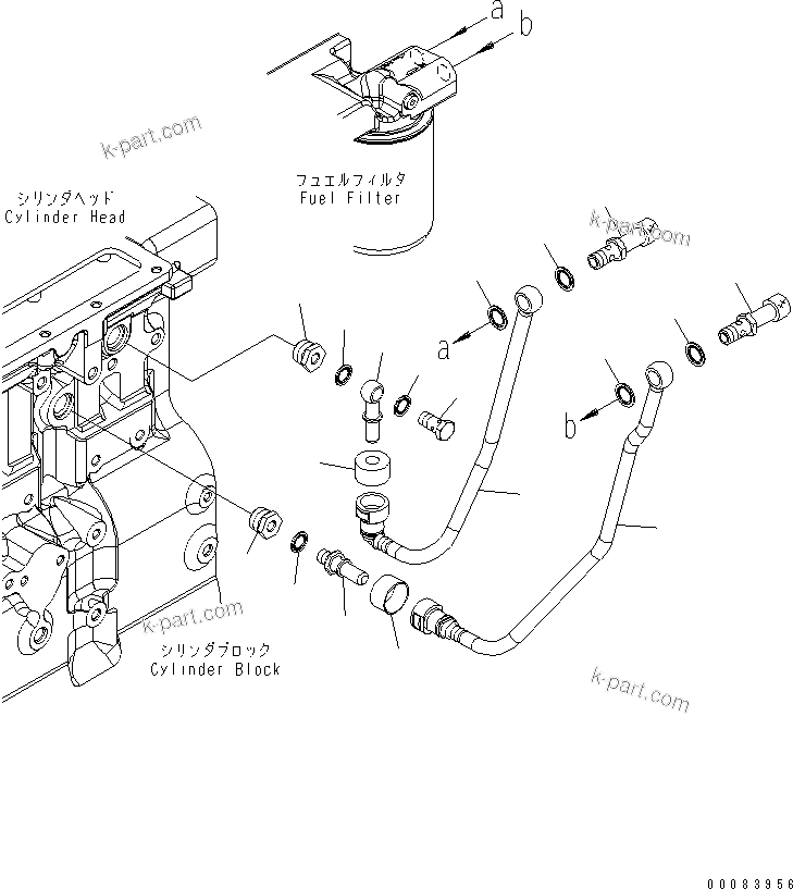 Komatsu parts book diagram for SAA6D114E-3 S/N .-UP: CORROSION RESISTOR PIPING