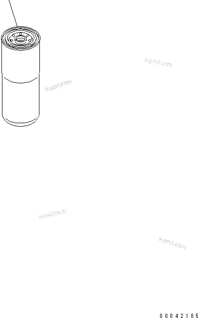 Komatsu parts book diagram for SAA6D140E-5E S/N 530001-UP: FUEL FILTER CARTRIDGE (SERVICE ONLY)