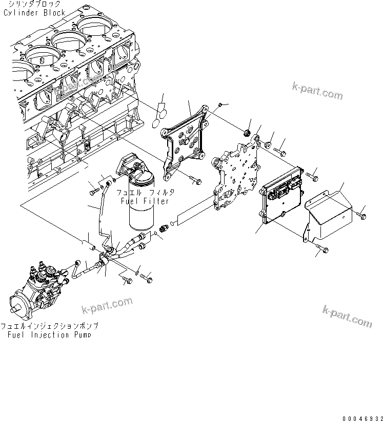 Komatsu parts book diagram for SAA6D140E-5E S/N 530001-UP: FUEL INJECTION CONTROLLER(#530035-530715)