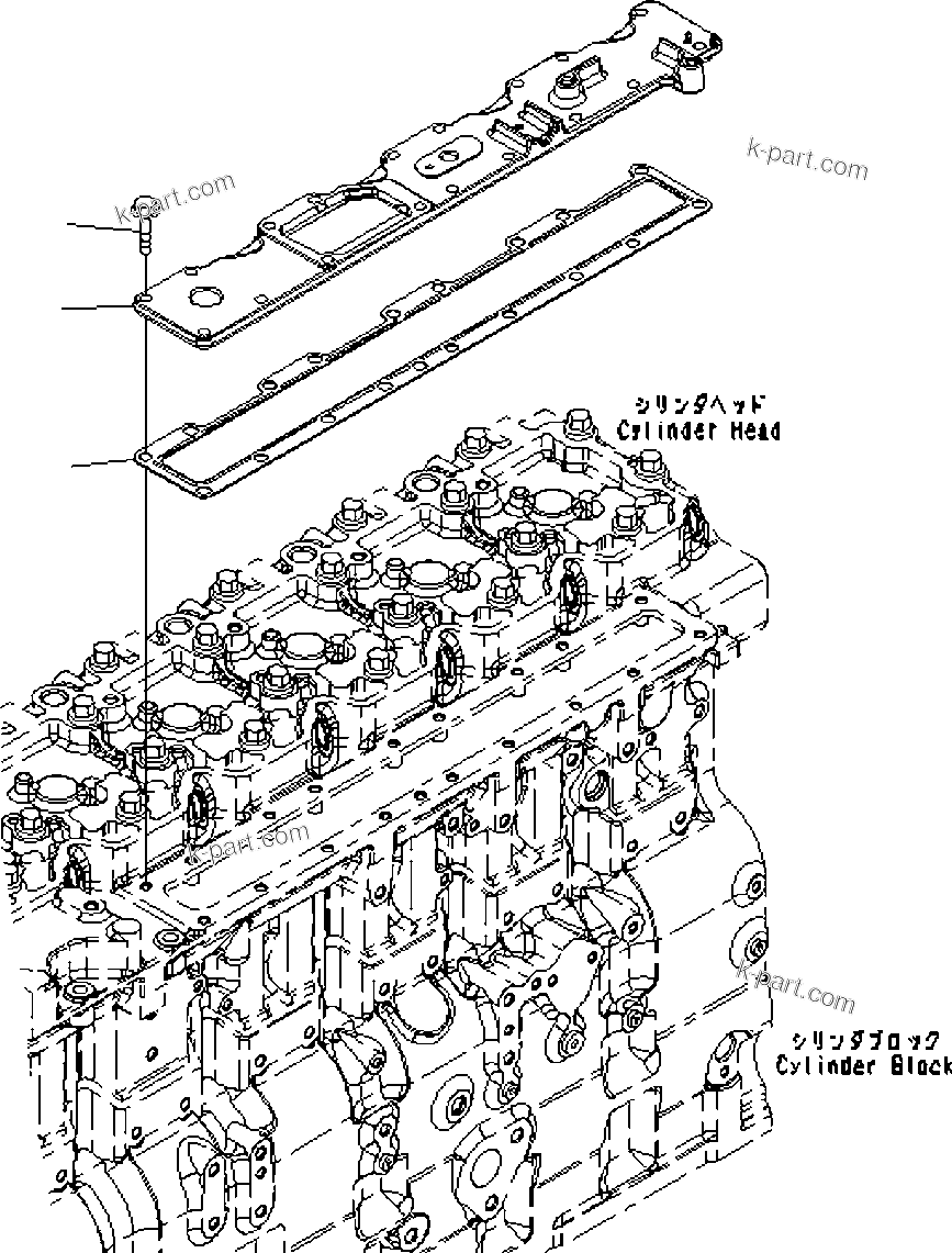 Komatsu parts book diagram for SAA6D114E-3D S/N 26852735-UP: AIR INTAKE MANIFOLD