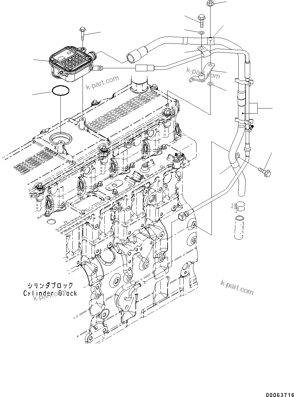 Komatsu parts book diagram for SAA6D114E-3D S/N 26852735-UP: BREATHER