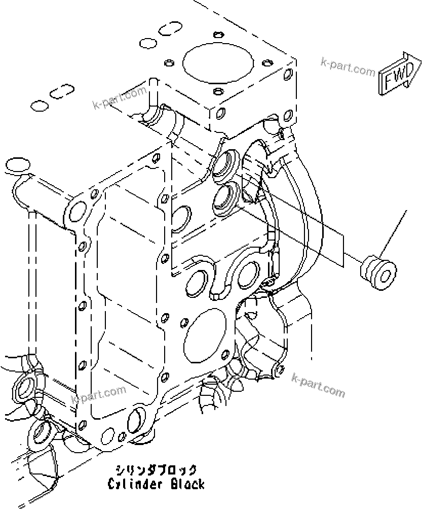 Komatsu parts book diagram for SAA6D114E-3D S/N 26852735-UP: PLUG, TORQUE CONVERTER COOLING