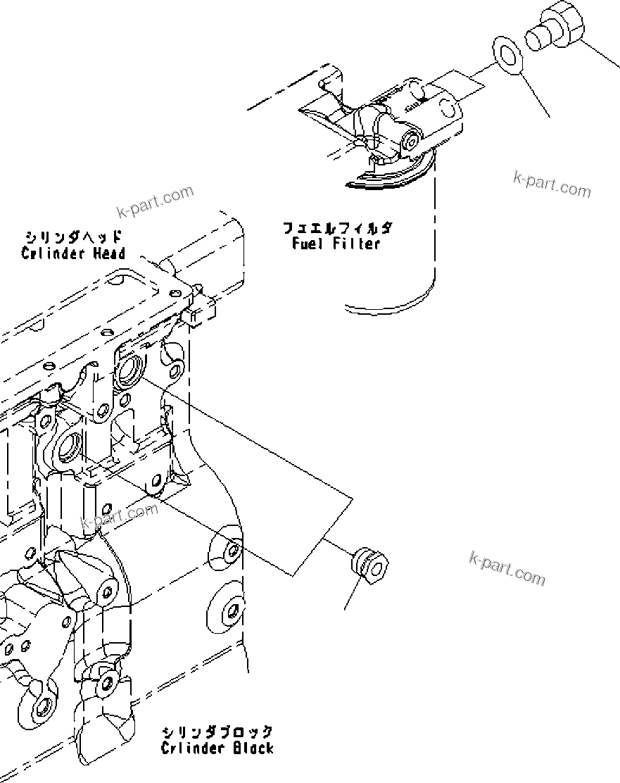 Komatsu parts book diagram for SAA6D114E-3D S/N 26852735-UP: PLUG, FOR CORROSION RESISTOR