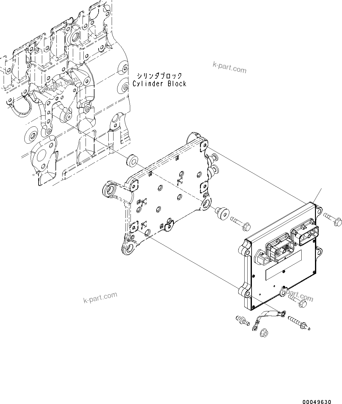 Komatsu parts book diagram for SAA6D114E-3D S/N 26852735-UP: ELECTRIC CONTROLLER