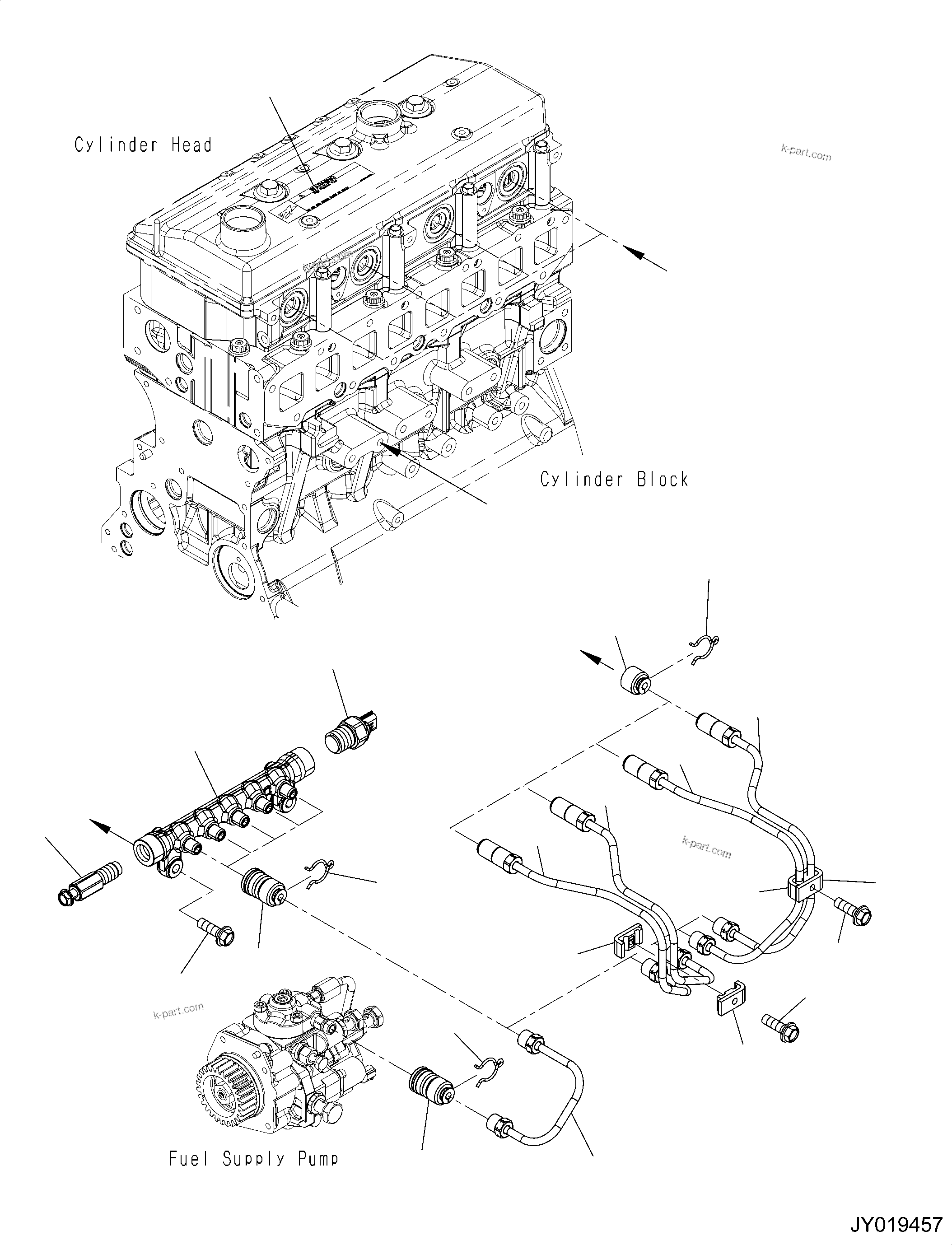 Komatsu parts book diagram for SAA4D95LE-6CH S/N 705134-UP (For WA80M-7): PARTS PERFORMANCE, FOR EU SAFETY REGULATION, COMMON RAIL