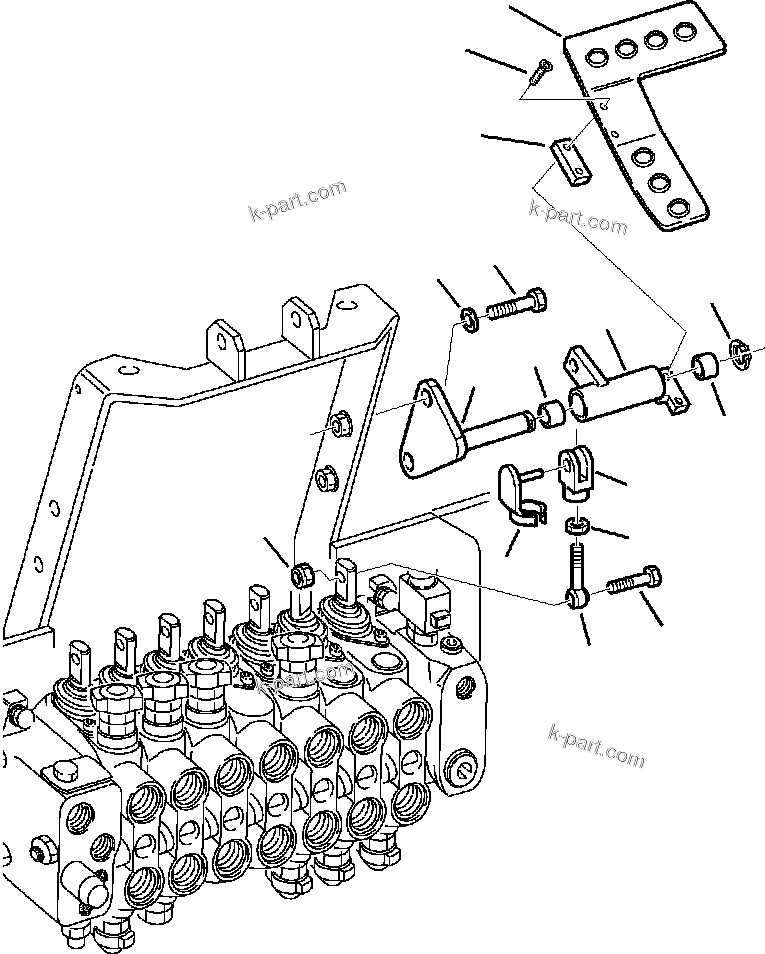Komatsu parts book diagram for WB140PS-2N S/N A40034-UP: FIG. K4520-01A0 RIGHT BACKHOE CONTROL PEDAL - EXCAVATOR STYLE