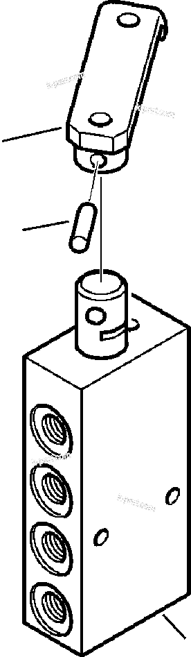 Komatsu parts book diagram for WB156-5 BACKHOE LOADER S/N A63001-UP: H6263-01A0 PATTERN CHANGE VALVE