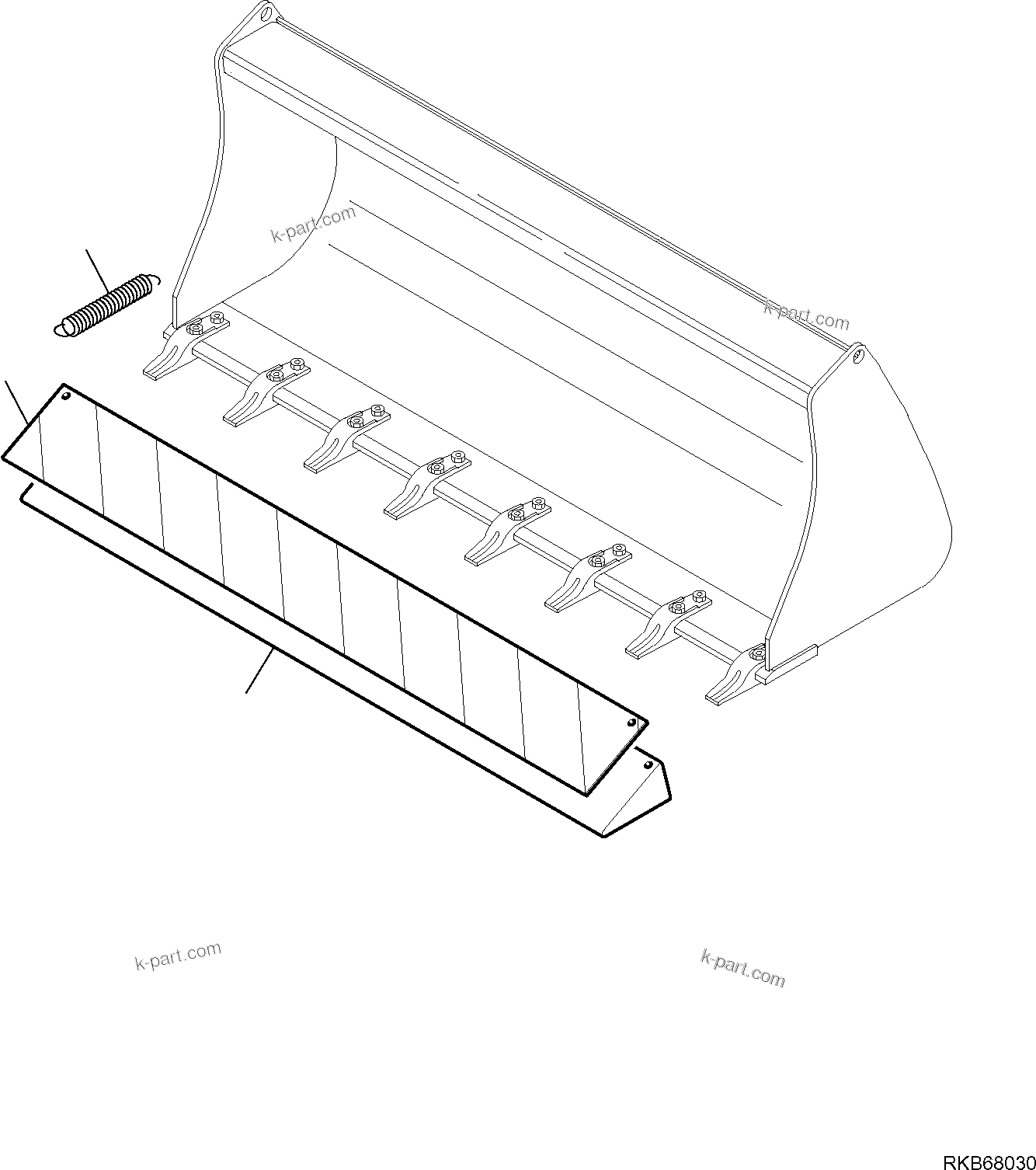 Komatsu parts book diagram for WB93S-5E0 S/N F20466- UP: EQUIPMENT (FOR ROAD CIRCULATION) (1/2)