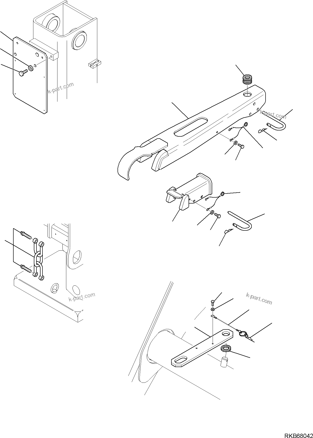 Komatsu parts book diagram for WB93S-5E0 S/N F20466- UP: EQUIPMENT (FOR ROAD CIRCULATION) (2/2)