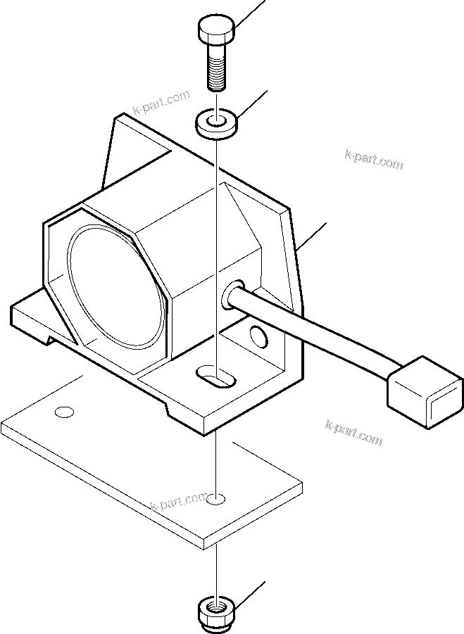 Komatsu parts book diagram for WB97S-5 S/N F00003-Up: REVERSE ALARM