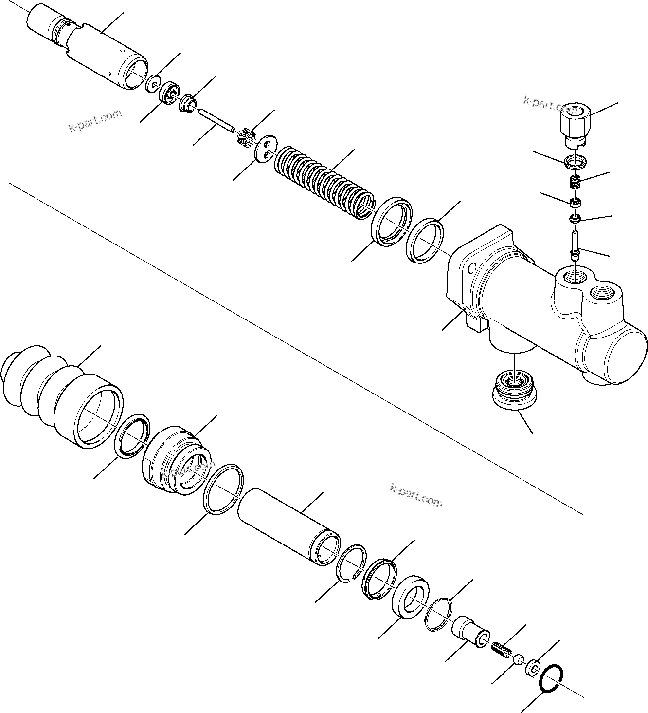 Komatsu parts book diagram for WB97S-5 S/N F00003-Up: BRAKE PUMP