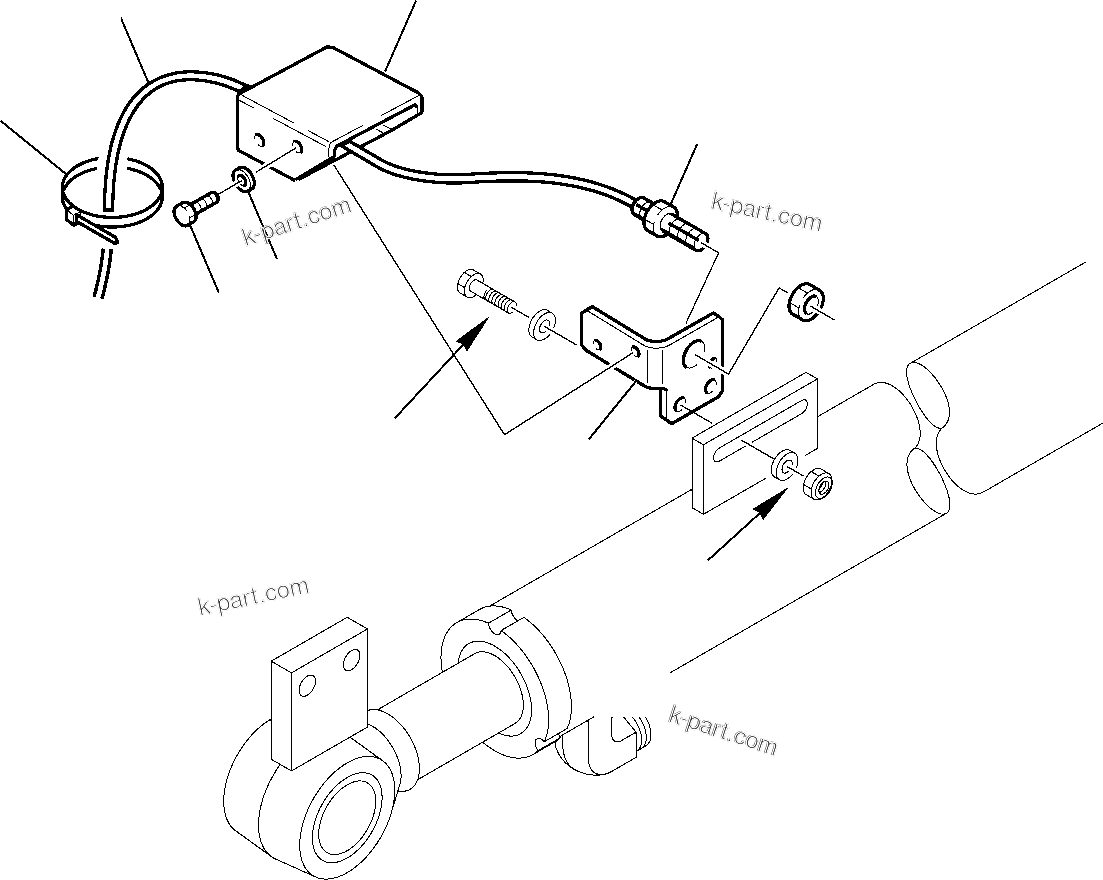 Komatsu parts book diagram for WB97S-5 S/N F00003-Up: RETURN TO DIG