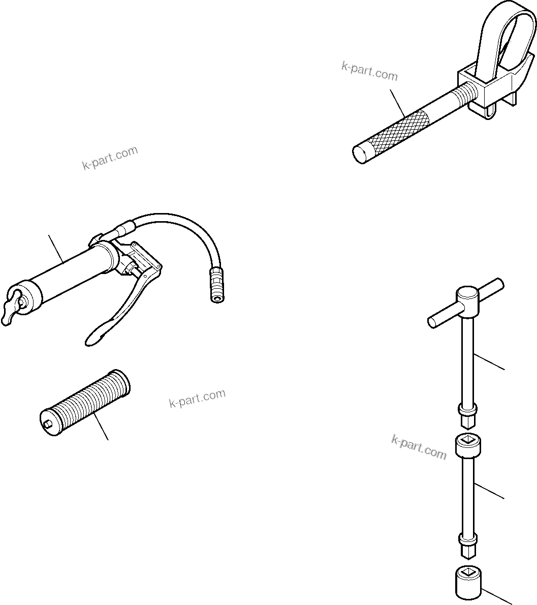 Komatsu parts book diagram for WB97S-5 S/N F00003-Up: TOOLS