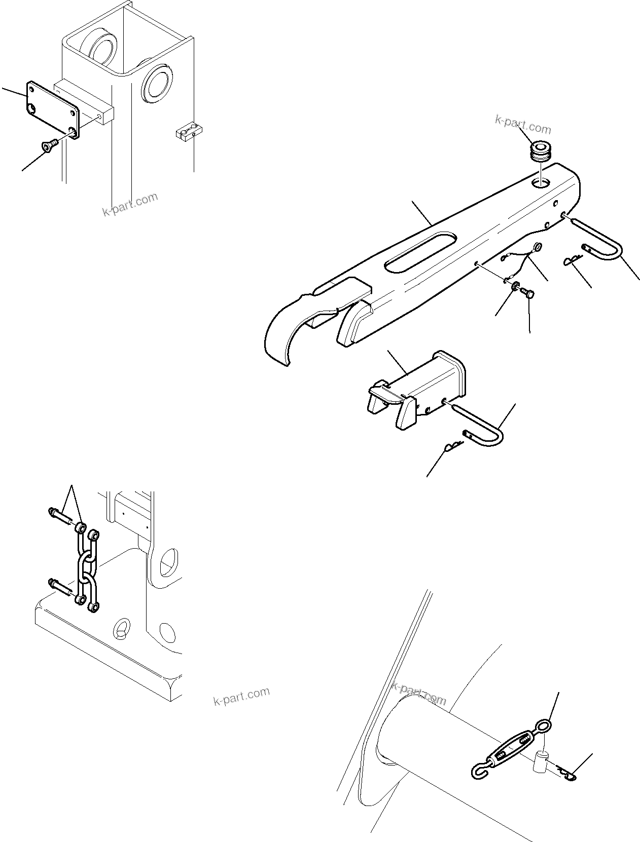 Komatsu parts book diagram for WB97S-5 S/N F00003-Up: EQUIPMENT (FOR ROAD CIRCULATION) (TUV) (2/3)