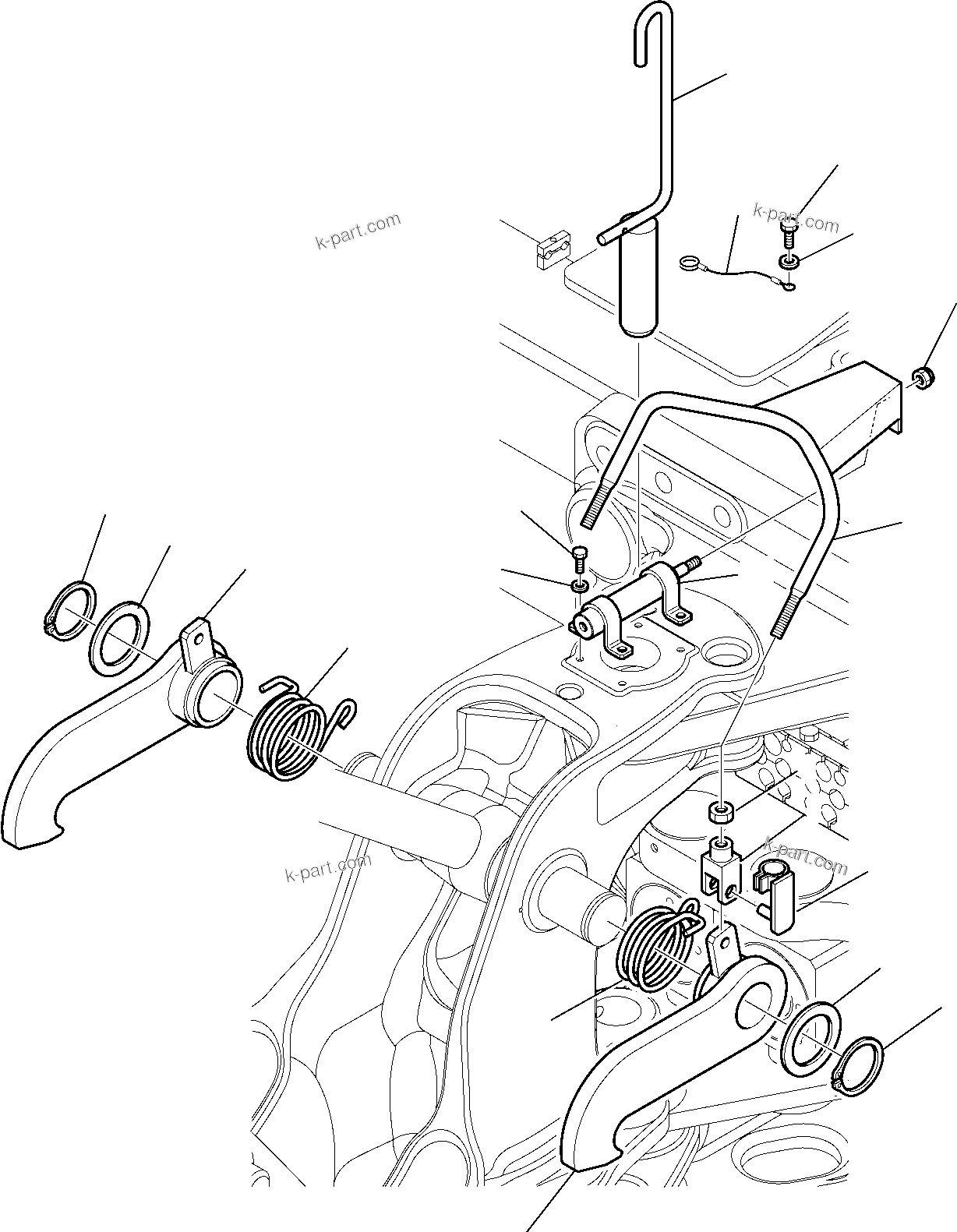 Komatsu parts book diagram for WB97S-5 S/N F00003-Up: EQUIPMENT (FOR ROAD CIRCULATION) (3/3)