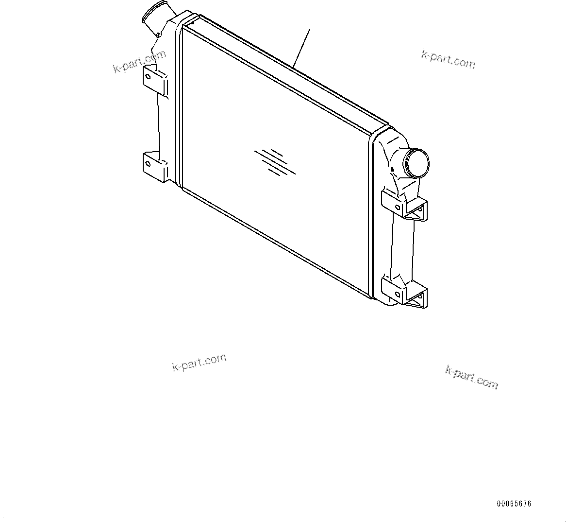 Komatsu parts book diagram for PC300LC-8M0 S/N Y301001-UP: AFTERCOOLER