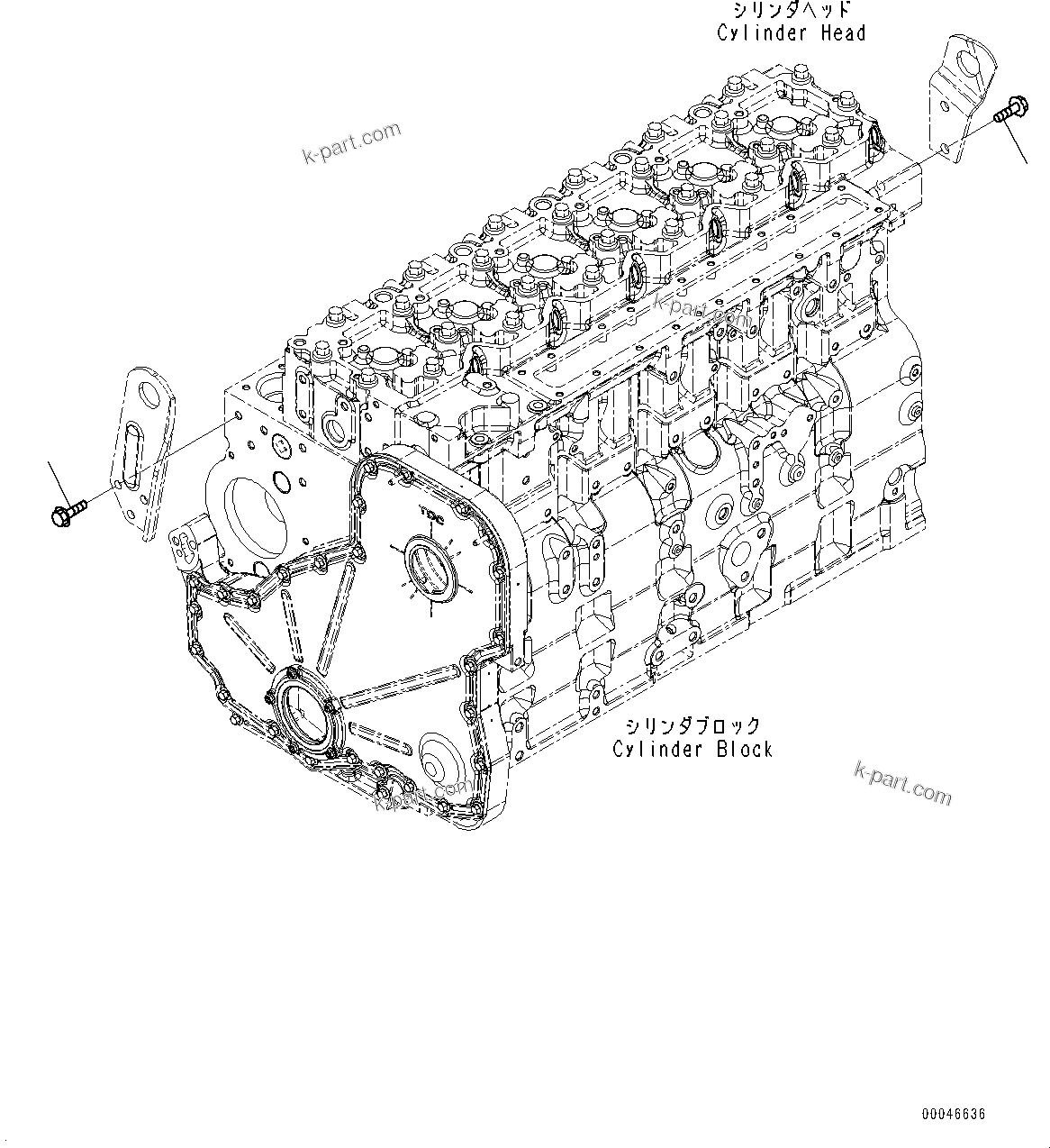 Komatsu parts book diagram for PC300LC-8M0 S/N Y301001-UP: LIFTING ARRANGEMENT BOLT