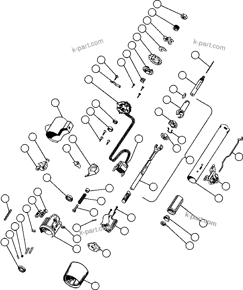 Komatsu parts book diagram for AFE42-J 630E S/N 32081-32084 MT. LEYSHON: STEERING COLUMN ASSM (PB5765)