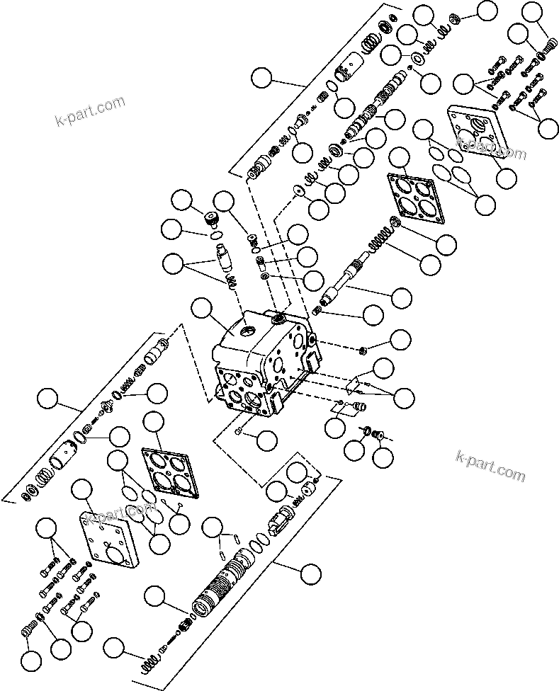 Komatsu parts book diagram for AFE42-J 630E S/N 32081-32084 MT. LEYSHON: FLOW AMPLIFIER (PB7243)