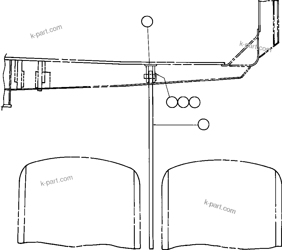 Komatsu parts book diagram for AFE42-J 630E S/N 32081-32084 MT. LEYSHON: ROCK EJECTORS INSTL