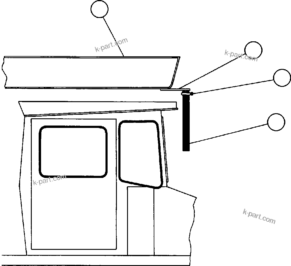 Komatsu parts book diagram for AFE42-J 630E S/N 32081-32084 MT. LEYSHON: BODY POSITION INDICATOR INSTL