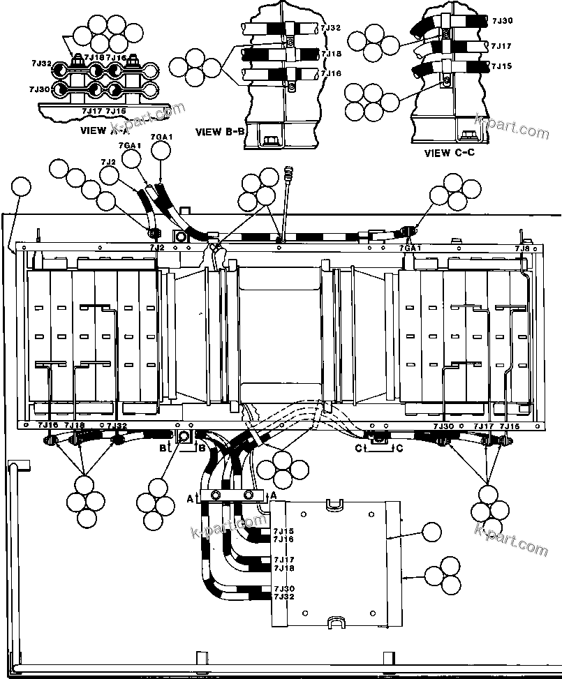 Komatsu parts book diagram for AFE42-J 630E S/N 32081-32084 MT. LEYSHON: EXTENDED RANGE RETARDING
