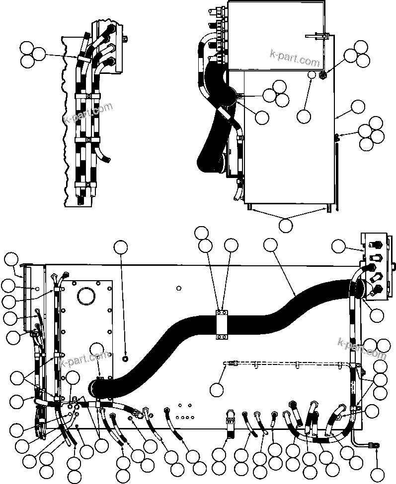 Komatsu parts book diagram for AFE42-J 630E S/N 32081-32084 MT. LEYSHON: CONTROL CABINET ASSM